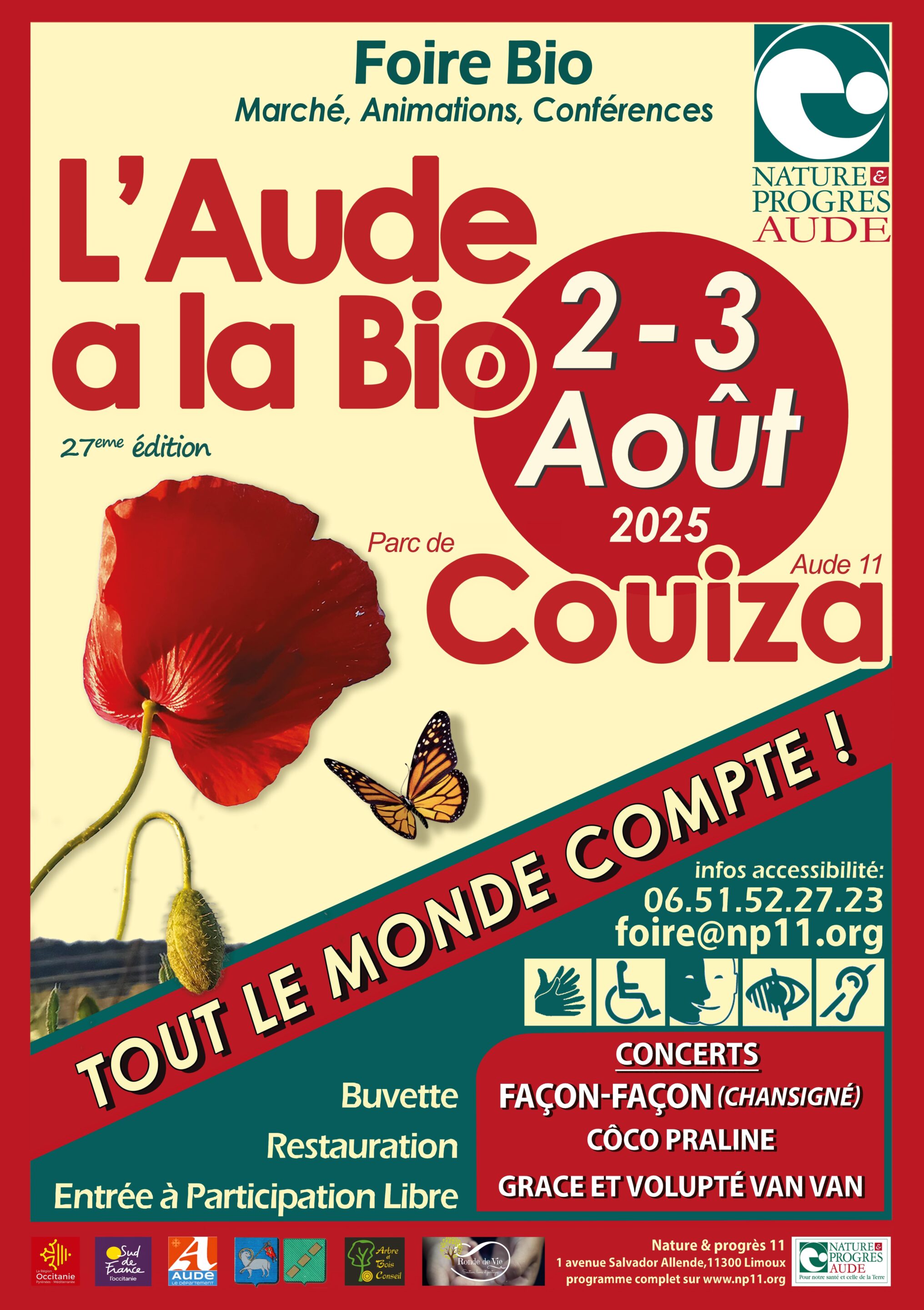 Affiche l'Aude à la Bio 2025