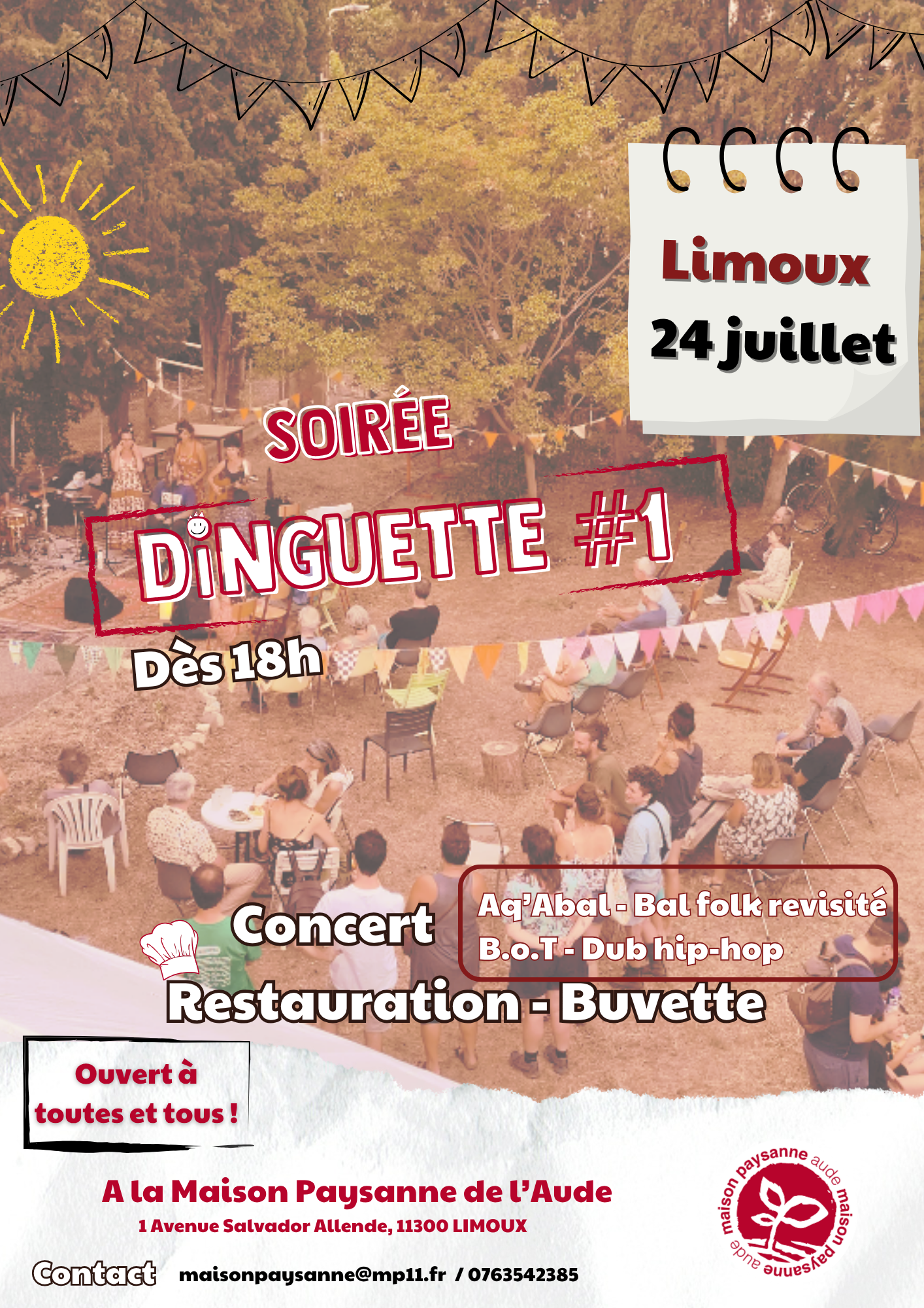 Soirée Dinguette à la Maison Paysanne de l'Aude