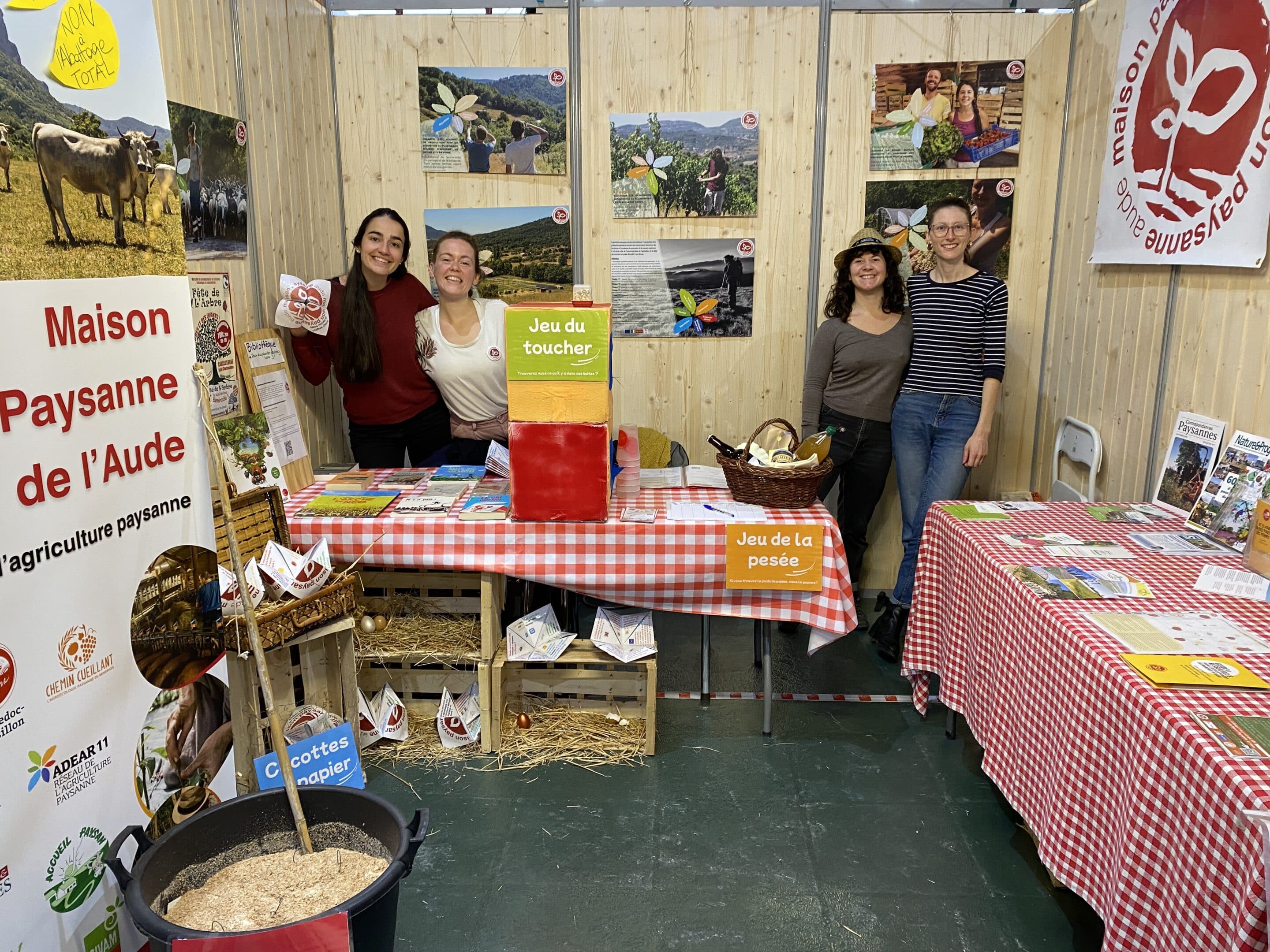 Stand Maison Paysanne de l'Aude au Salon de l'Agriculture Narbonne