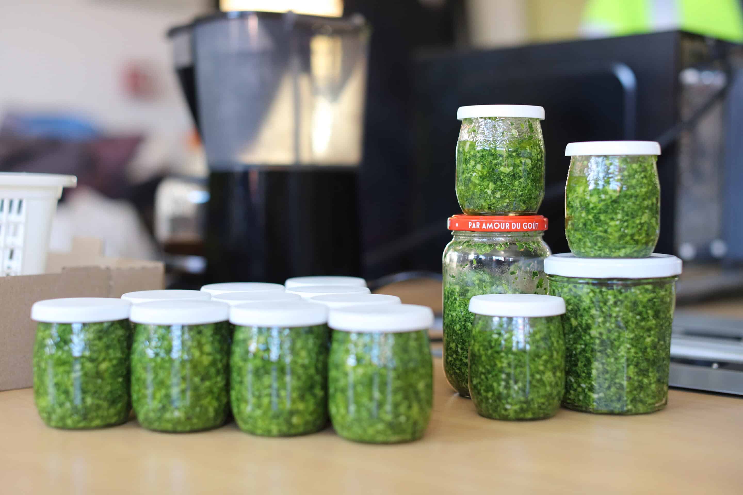 Préparations issues du cycle d'ateliers avec des salariés en insertion.Crédit photo : Margot Gonthier-Maurin